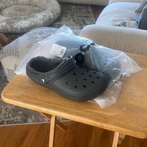 New Crocs Sherpa Lined Grey/Smoke M8 W10